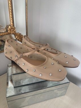 Never worn Target Nude Mary Jane Flats